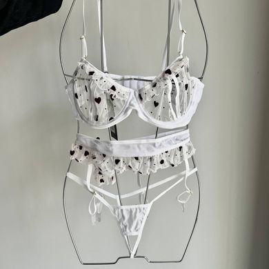 Еротичний комплект Passion LOVELIA SET white L/XL - фото