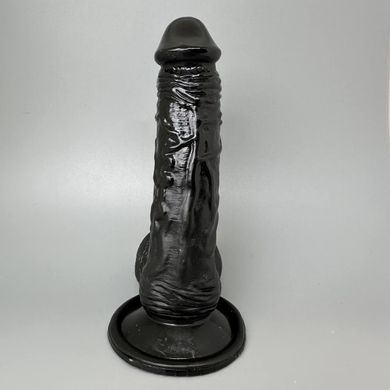 Рельефный фаллоимитатор черный Real Body Real Tony (18 см) - фото