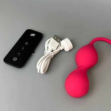 Вагинальные смарт-шарики с вибрацией Satisfyer Love Birds 2 Connect App Red - фото