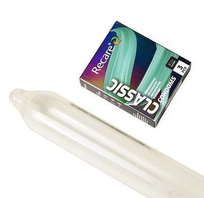 Презервативы классические Recare Holographic Classic Condoms 3 шт. - фото