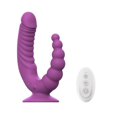 Подвійний вібратор Teazers Double Vibrator з пультом (19 см) - фото