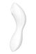 Satisfyer Curvy Trinity 5+ White – вакуумний смарт-вібратор білий - фото товару
