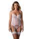 Корсет с трусиками Obsessive Alissium corset & thong XS/S