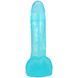 Фаллоимитатор Doc Johnson Crystal Jellies 7 Inch Realistic Cock with Balls Teal 18,4 см - фото товара