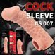Насадка на член с отверстием для мошонки Kokos Cock Sleeve CS 007-L - фото товара