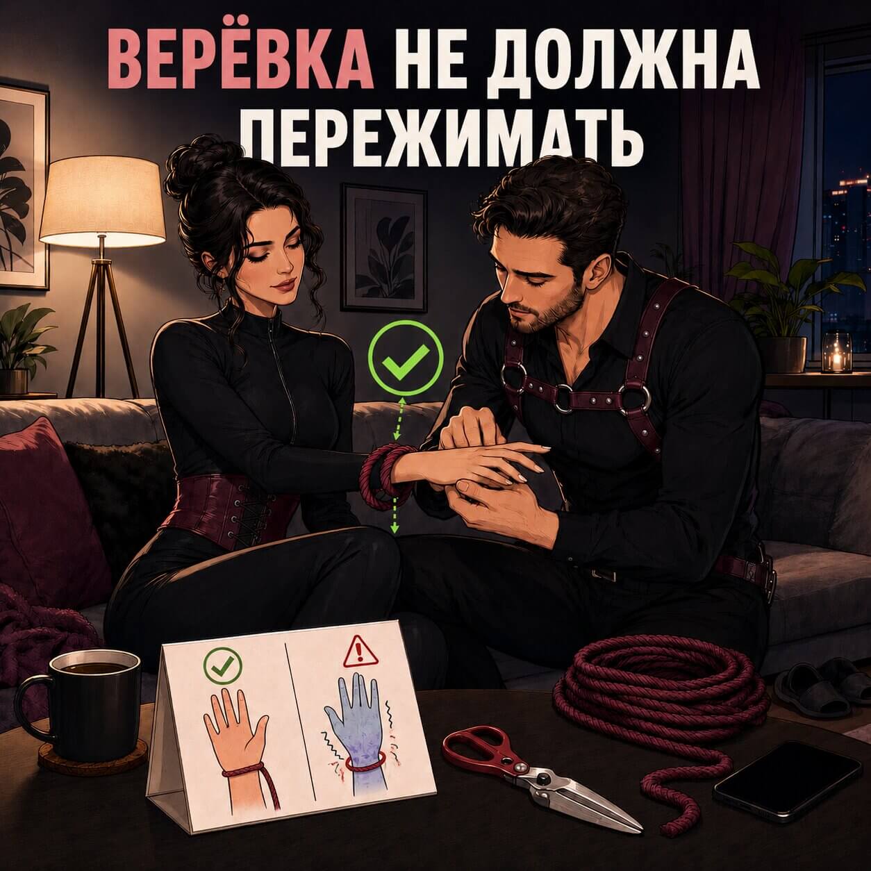 Безопасное связывание и контроль кровообращения