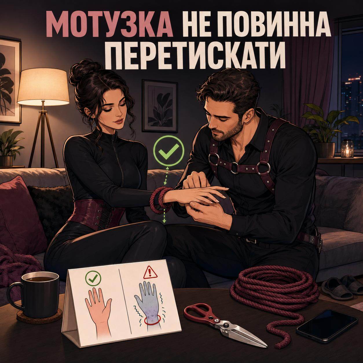 Безпечне зв'язування та контроль кровообігу