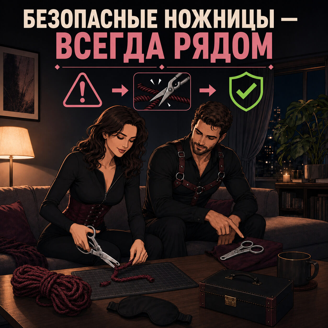 Безопасные ножницы для быстрого освобождения