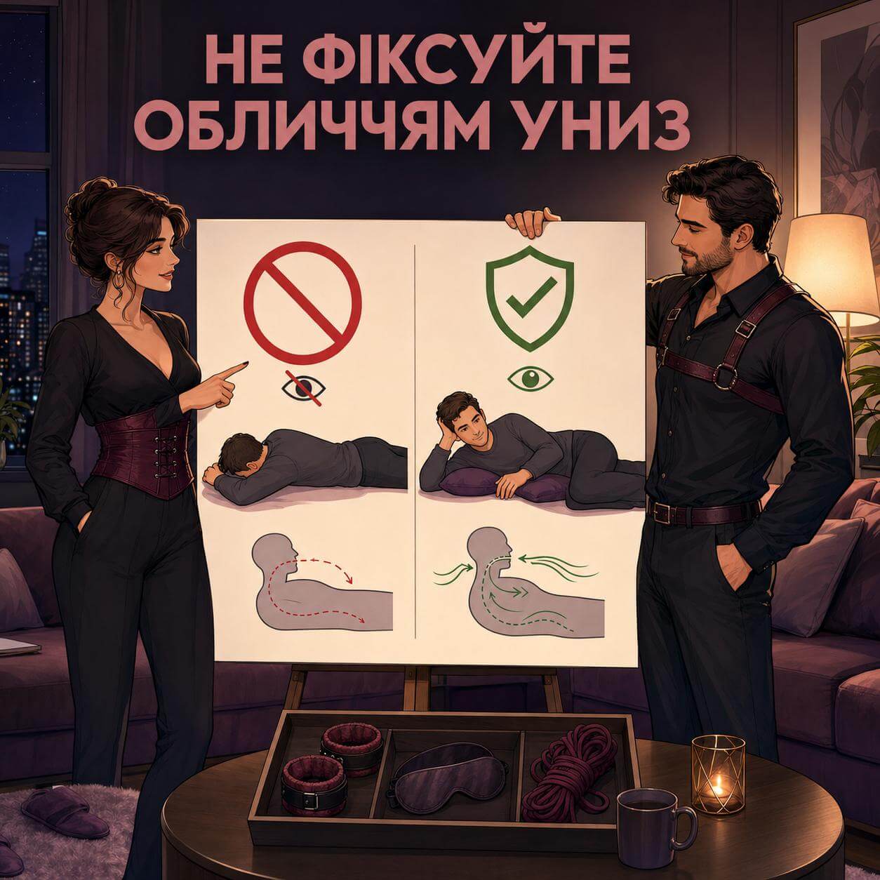 Безпечне положення з відкритими дихальними шляхами