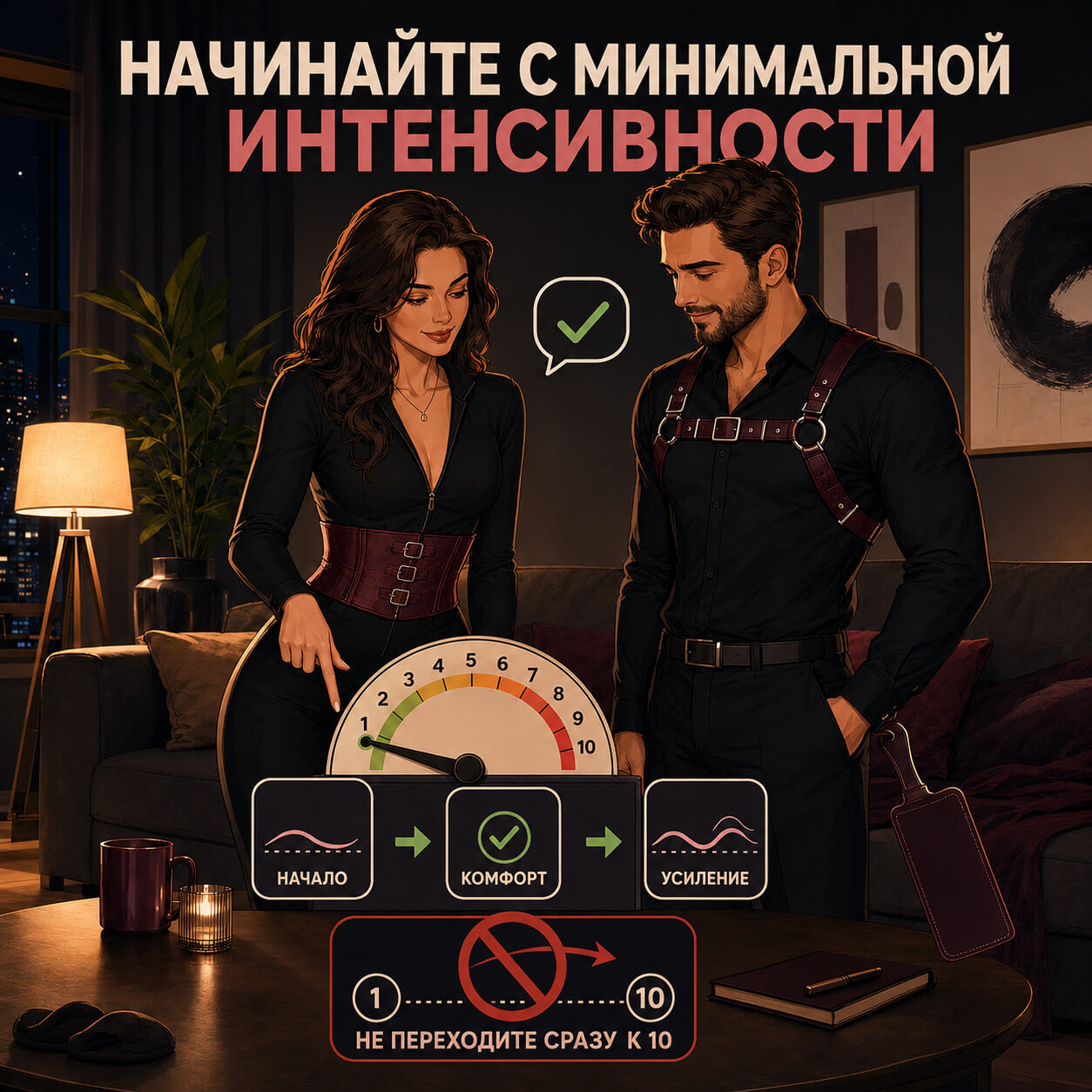 Постепенное увеличение интенсивности