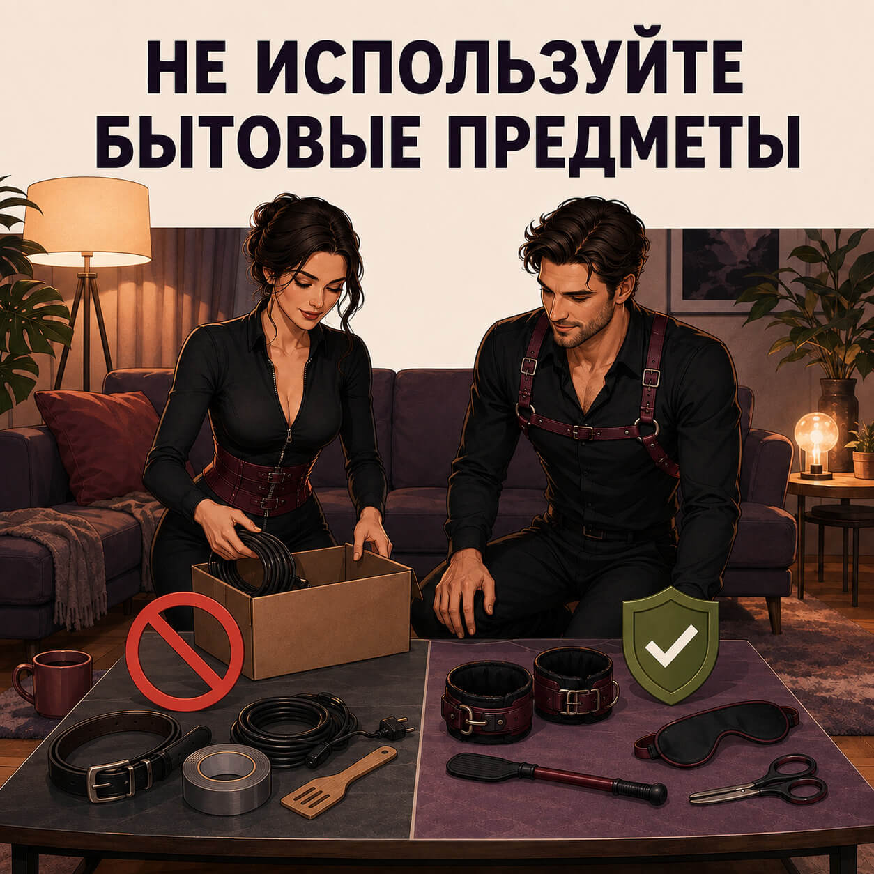 Специальные аксессуары вместо бытовых вещей