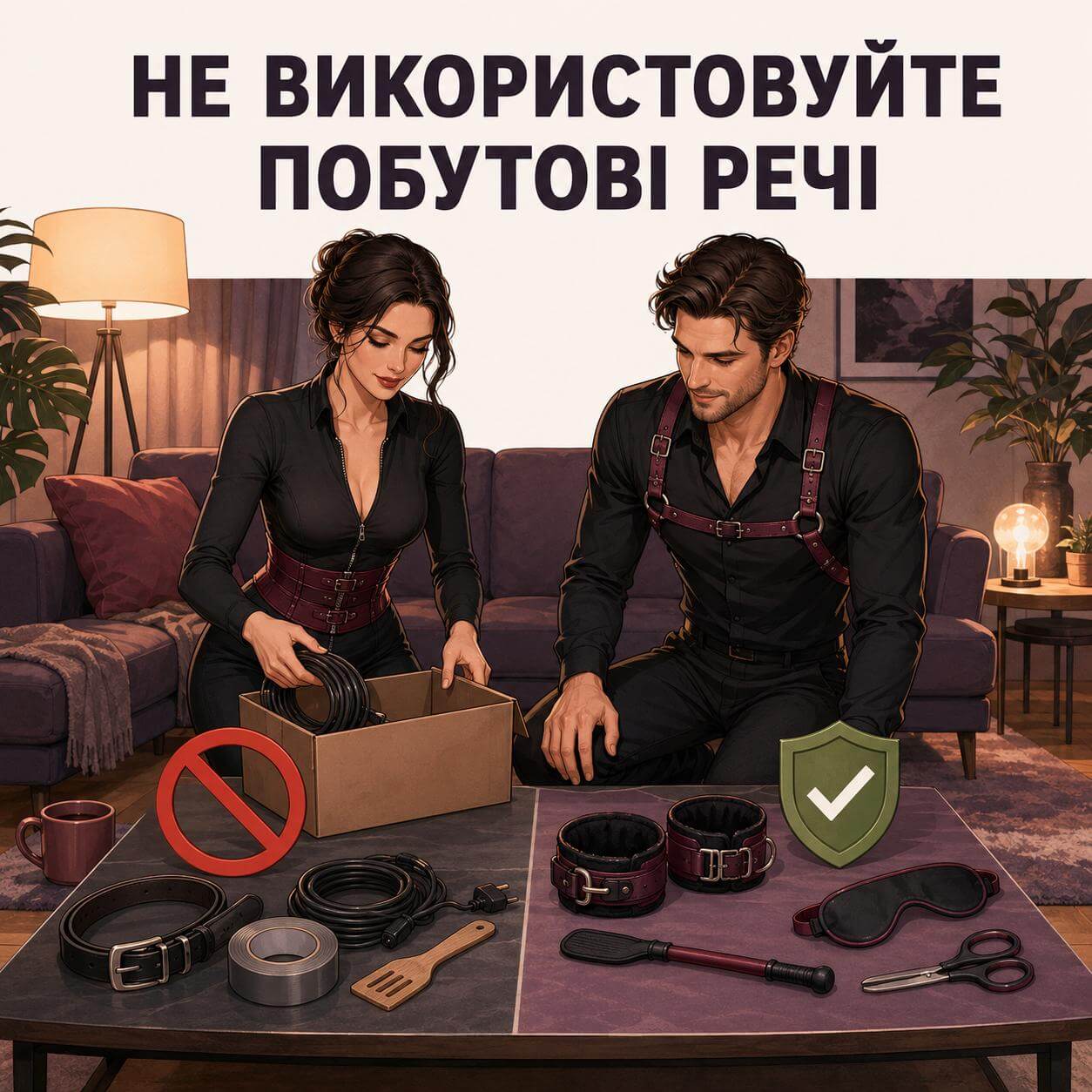 Спеціальні аксесуари замість побутових речей